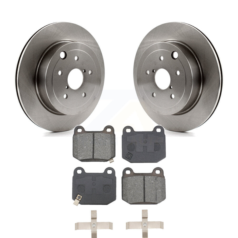 Kit de disques de frein à disque arrière et plaquettes semi-métalliques pour Subaru Impreza WRX STI