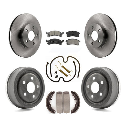 Kit de tambour à plaquettes semi-métalliques, Rotor de frein à disque avant et arrière (7 pièces) pour Pontiac Sunfir