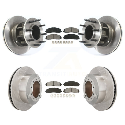 Kit de rotors de frein à disque avant et arrière et plaquettes semi-métalliques pour Ford F-350 Super Dut