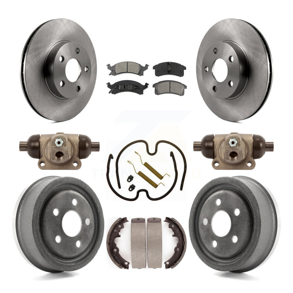 Kit de tambour à plaquettes semi-métalliques, Rotor de frein à disque avant et arrière (9 pièces) pour Pontiac Sunfir