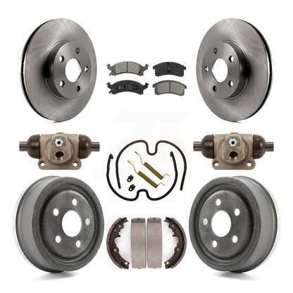 Kit de tambour à plaquettes semi-métalliques, Rotor de frein à disque avant et arrière (9 pièces) pour Pontiac Sunfir