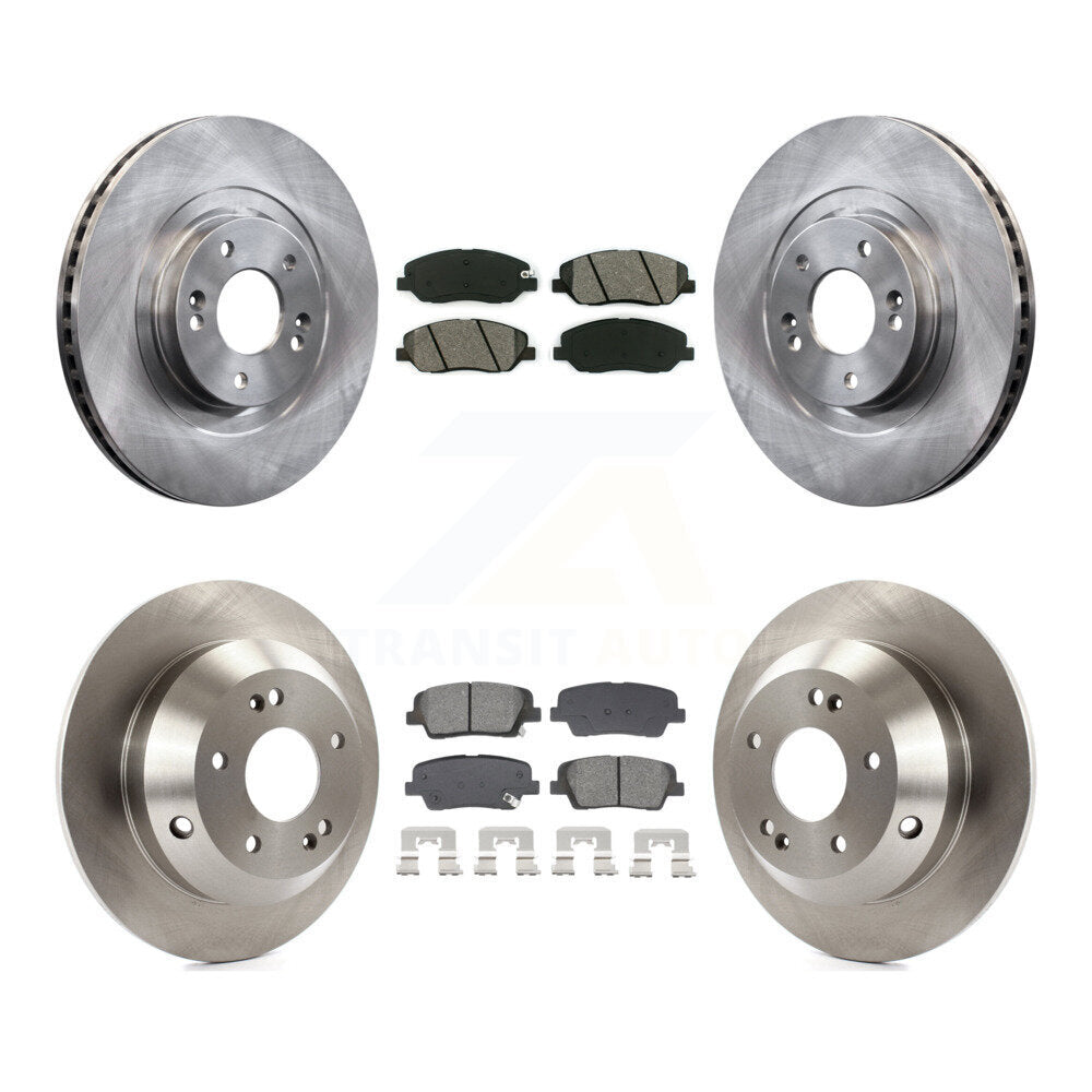 Rotor de frein à disque avant et arrière et Kit de plaquettes semi-métalliques pour Hyundai Santa Fe XL 3.3