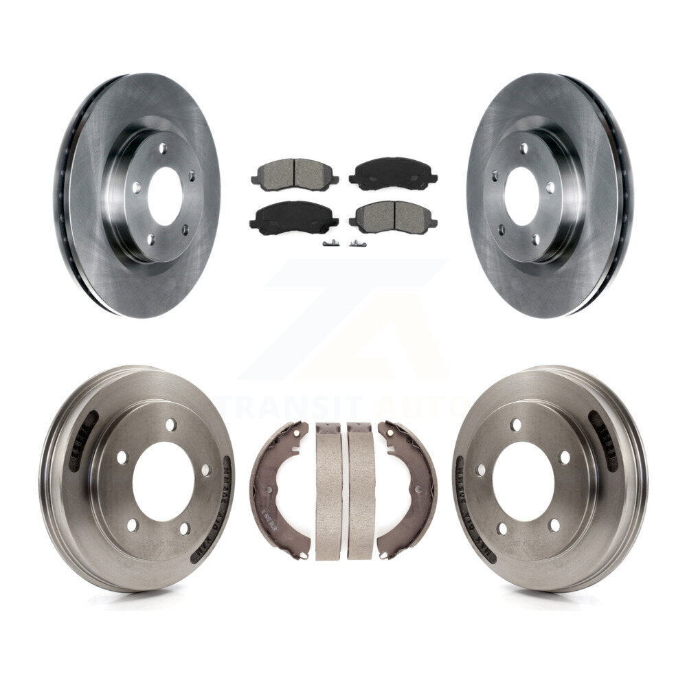Kit de tambour à plaquettes semi-métalliques, Rotor de frein à disque avant et arrière, pour Mitsubishi Lancer GT