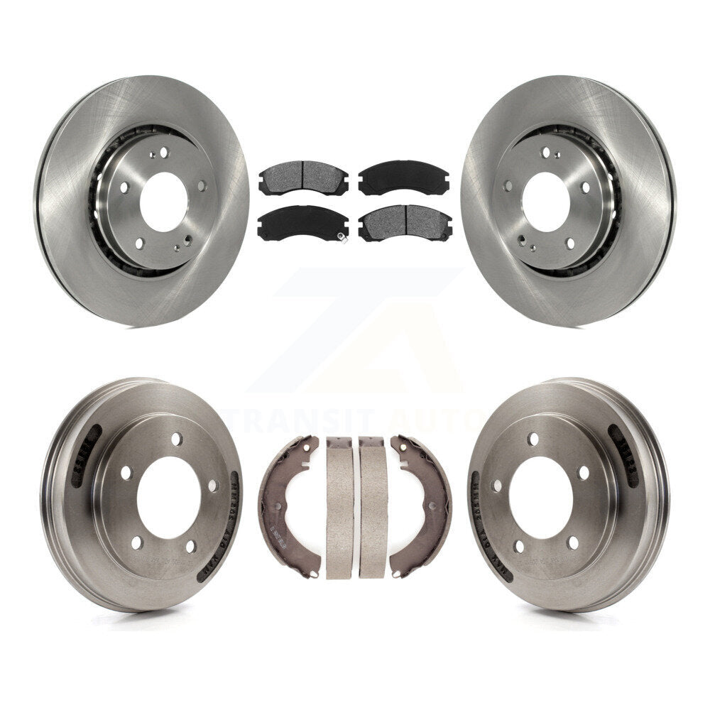 Kit de tambour à plaquettes semi-métalliques, Rotor de frein avant et arrière, pour Mitsubishi Lancer Ralliar