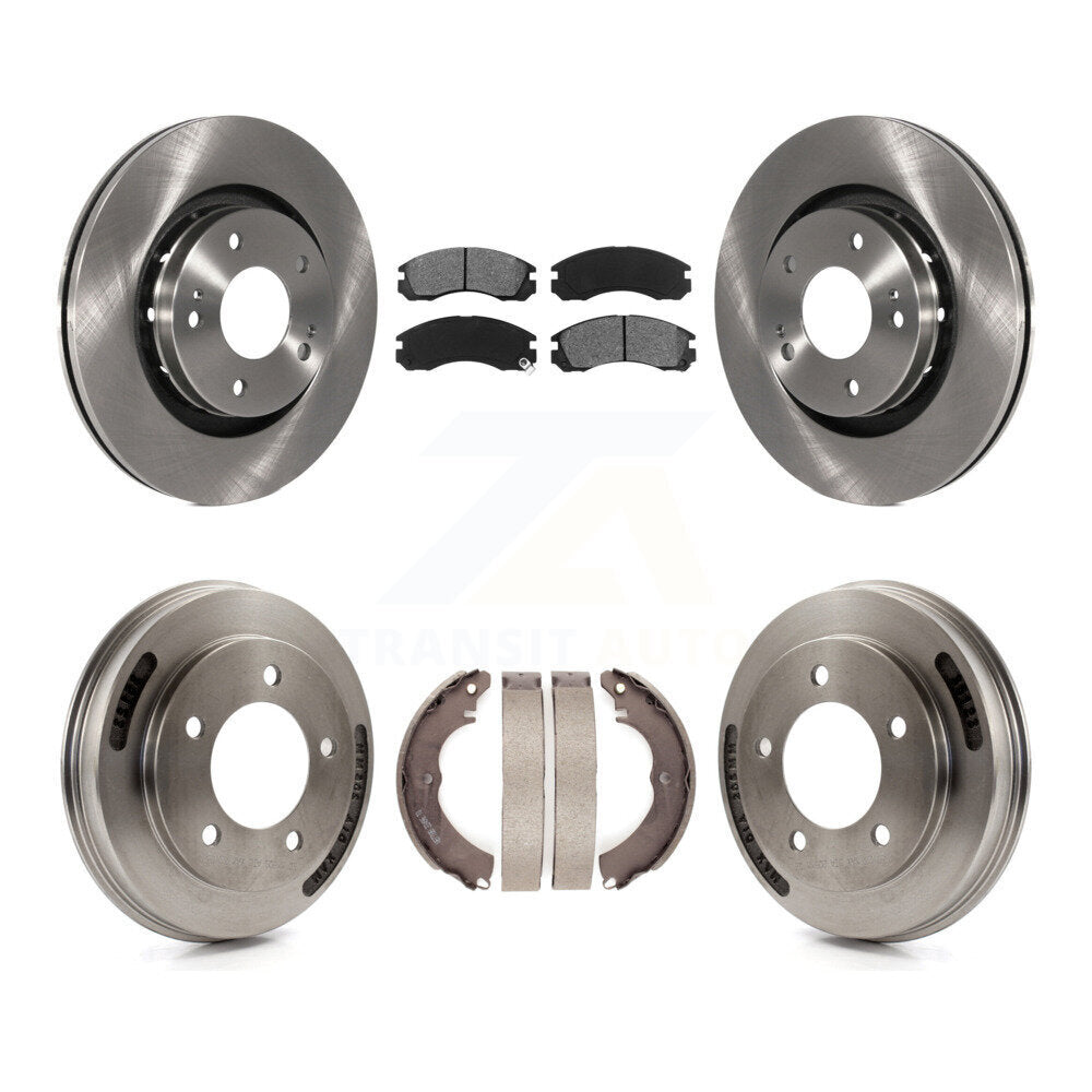 Kit de tambour à plaquettes semi-métalliques, Rotor de frein avant et arrière, pour Mitsubishi Lancer Ralliar