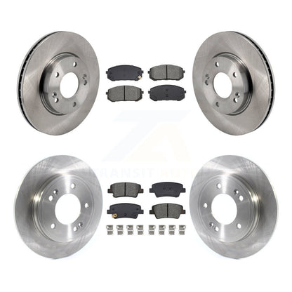 Kit de rotors de frein à disque avant et arrière et plaquettes semi-métalliques pour Hyundai Elantra