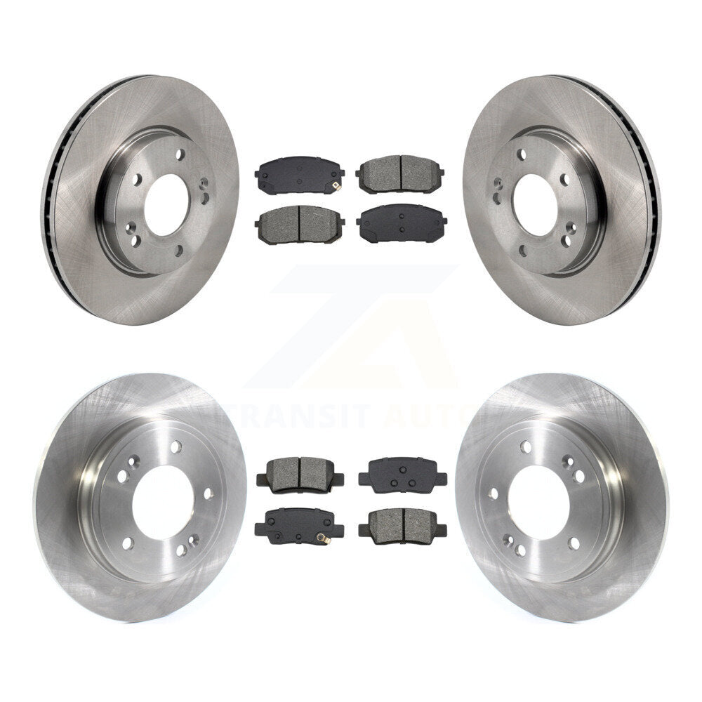 Kit de rotors de frein à disque avant et arrière et plaquettes semi-métalliques pour Hyundai Elantra