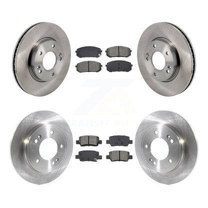 Kit de rotors de frein à disque avant et arrière et plaquettes semi-métalliques pour Hyundai Elantra