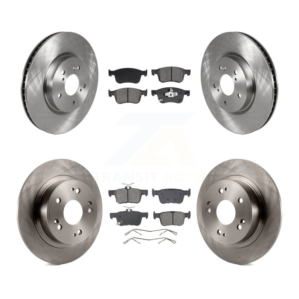 Kit de rotors de frein à disque avant et arrière et plaquettes semi-métalliques pour Honda Accord
