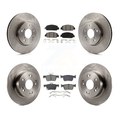 Kit de rotors de frein à disque avant et arrière et plaquettes semi-métalliques pour Honda Accord
