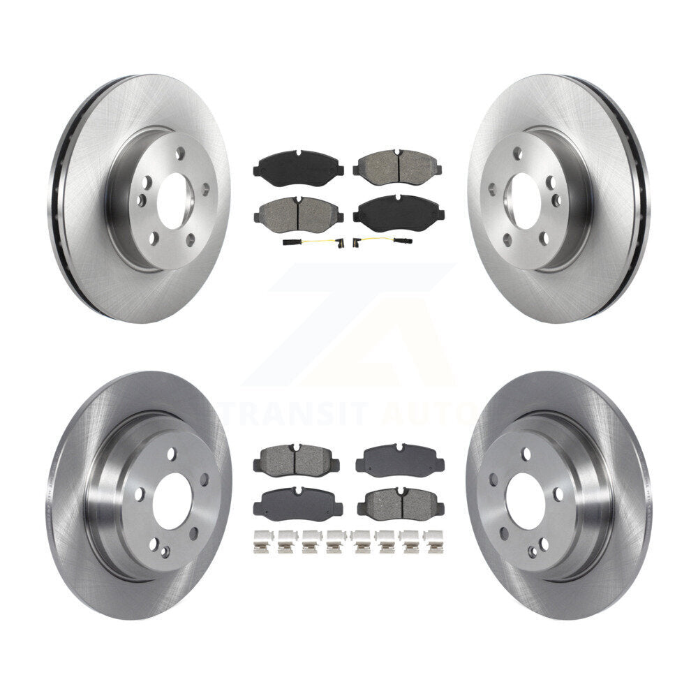 Kit de rotors de frein à disque avant et arrière et plaquettes semi-métalliques pour Mercedes-Benz Metri