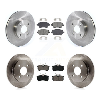 Kit de rotor de frein à disque avant et arrière et plaquettes semi-métalliques pour Ford Fiesta S 2014-2019
