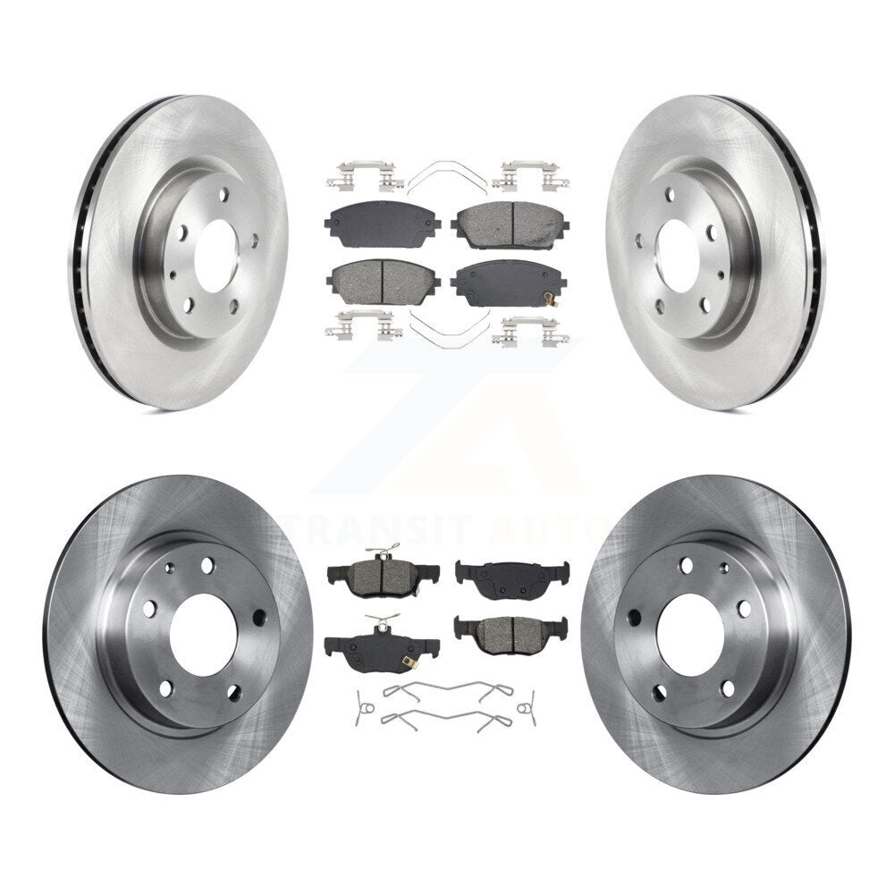 Kit de disques de frein à disque avant et arrière et plaquettes semi-métalliques pour Mazda 3 Sport AWD