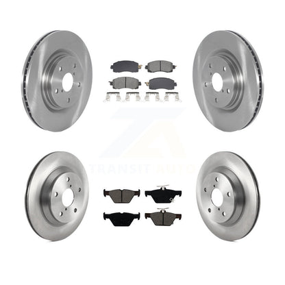 Kit de rotors de frein à disque avant et arrière et plaquettes semi-métalliques pour Subaru Forester
