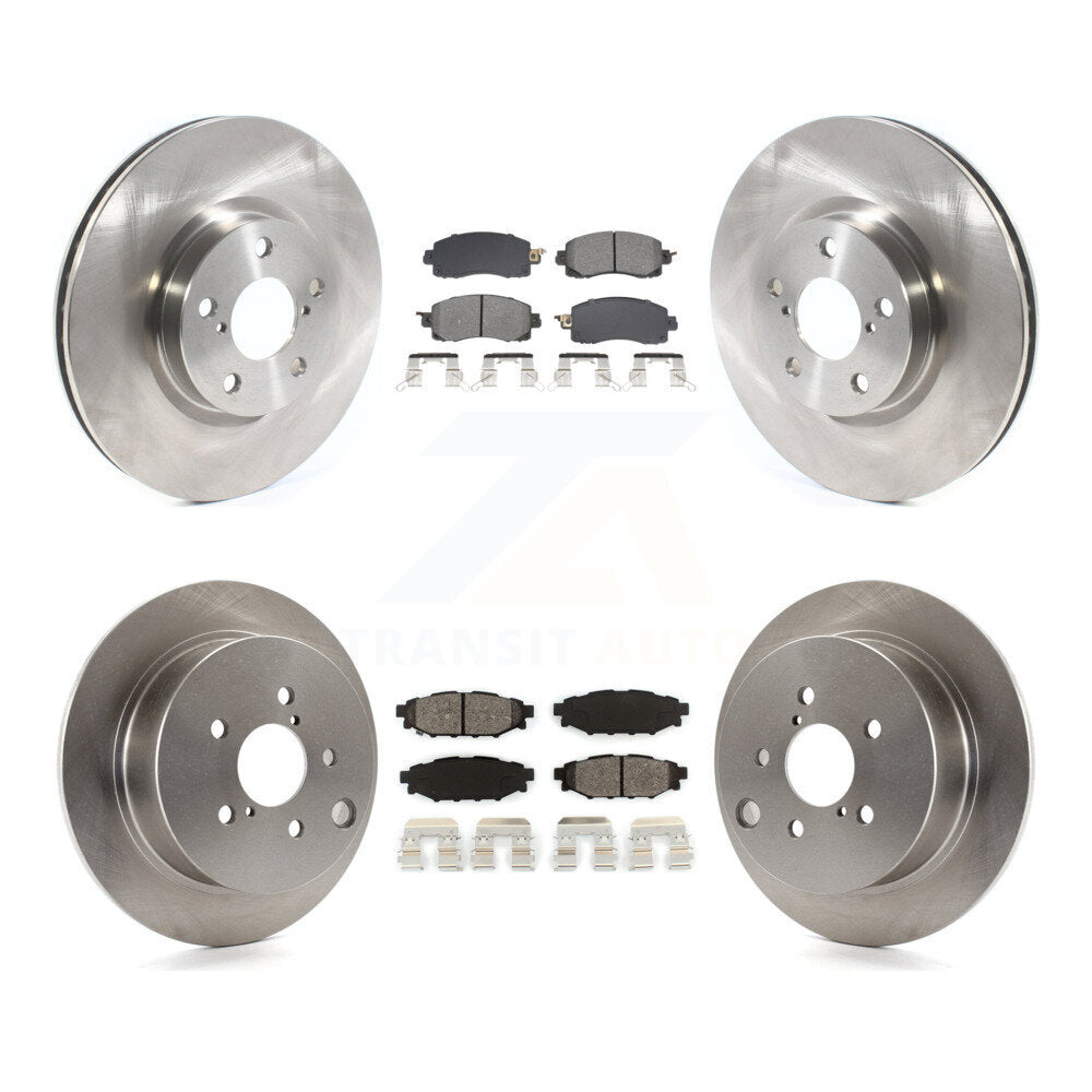 Kit de rotors de frein à disque avant et arrière et plaquettes semi-métalliques pour Subaru Impreza