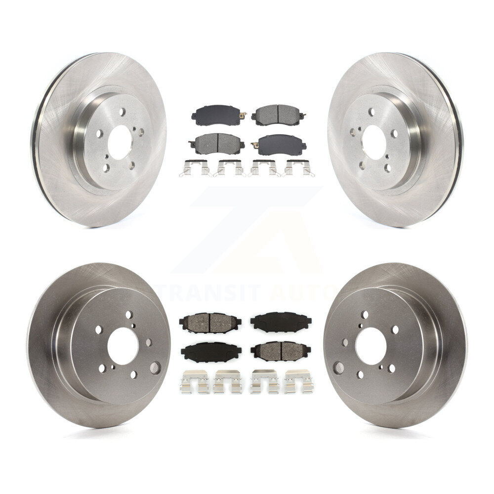 Kit de rotor de frein à disque avant et arrière et plaquettes semi-métalliques pour Subaru Crosstrek Imprez