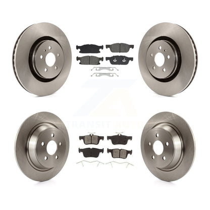 Rotors de frein à disque avant et arrière et Kit de plaquettes semi-métalliques pour Ford Fusion Lincoln MK