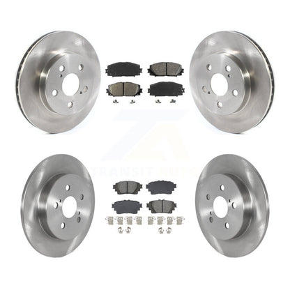 Kit de rotors de frein à disque avant et arrière et plaquettes semi-métalliques pour Toyota Corolla