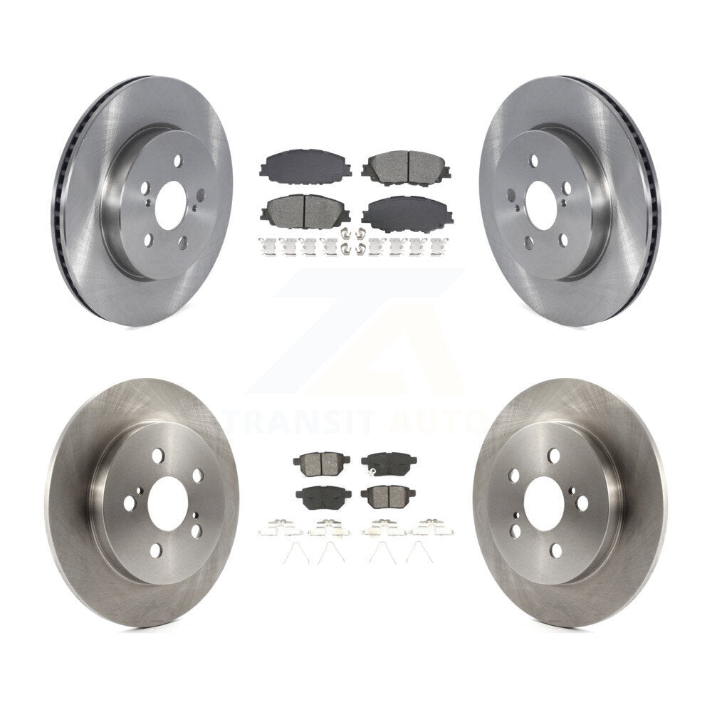 Kit de plaquettes semi-métalliques de Rotor de frein à disque avant et arrière, pour Toyota Corolla Prius Prim
