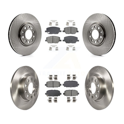 Kit de rotors de frein à disque avant et arrière et plaquettes semi-métalliques pour Jeep Compass