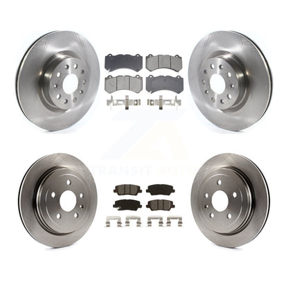 Kit de disques de frein à disque avant et arrière et plaquettes semi-métalliques pour Cadillac CTS