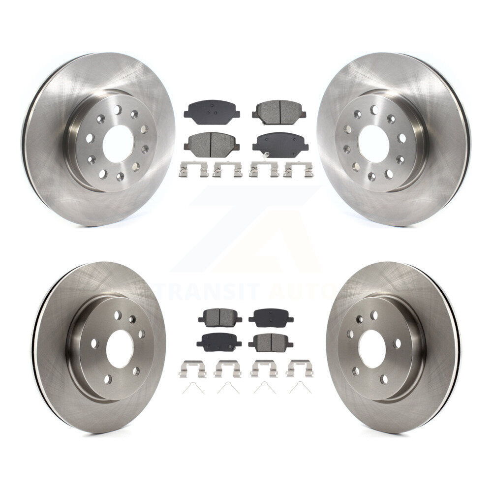 Kit de rotors de frein à disque avant et arrière et plaquettes semi-métalliques pour Chevrolet Camaro