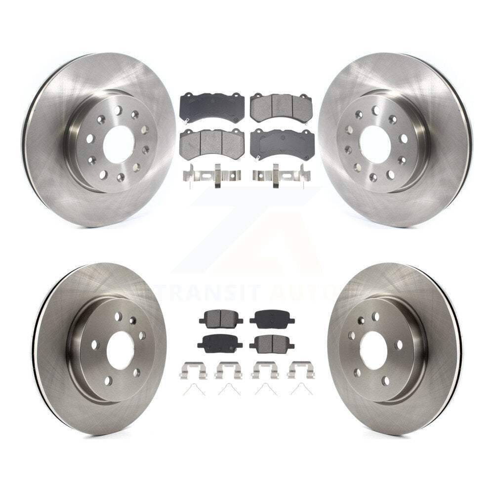 Kit de rotor de frein à disque avant et arrière et plaquettes semi-métalliques pour Chevrolet Camaro LT L