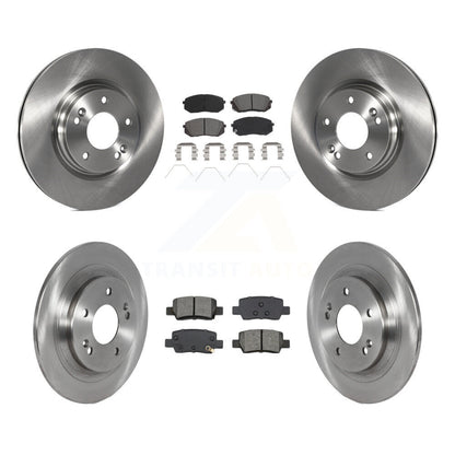 Kit de rotors de frein à disque avant et arrière et plaquettes semi-métalliques pour Kia Seltos
