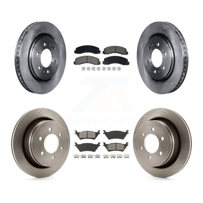 Kit de disques de frein à disque avant et arrière et plaquettes semi-métalliques pour Ford F-150