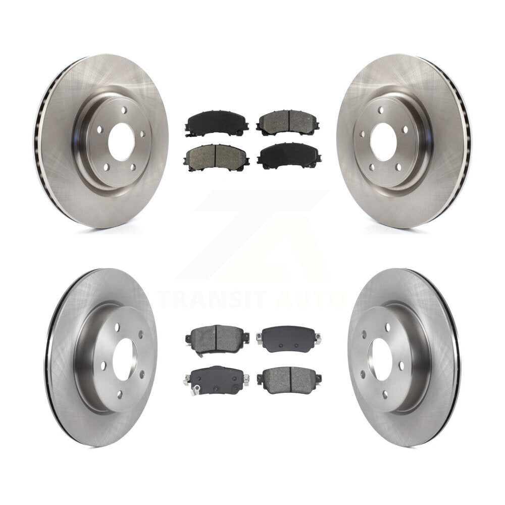 Kit de disques de frein à disque avant et arrière et plaquettes semi-métalliques pour Nissan Rogue