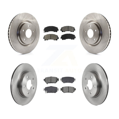 Kit de disques de frein à disque avant et arrière et plaquettes semi-métalliques pour Nissan Rogue