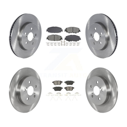 Kit de rotor de frein à disque avant et arrière et plaquettes semi-métalliques pour Toyota Corolla 2019 2.0