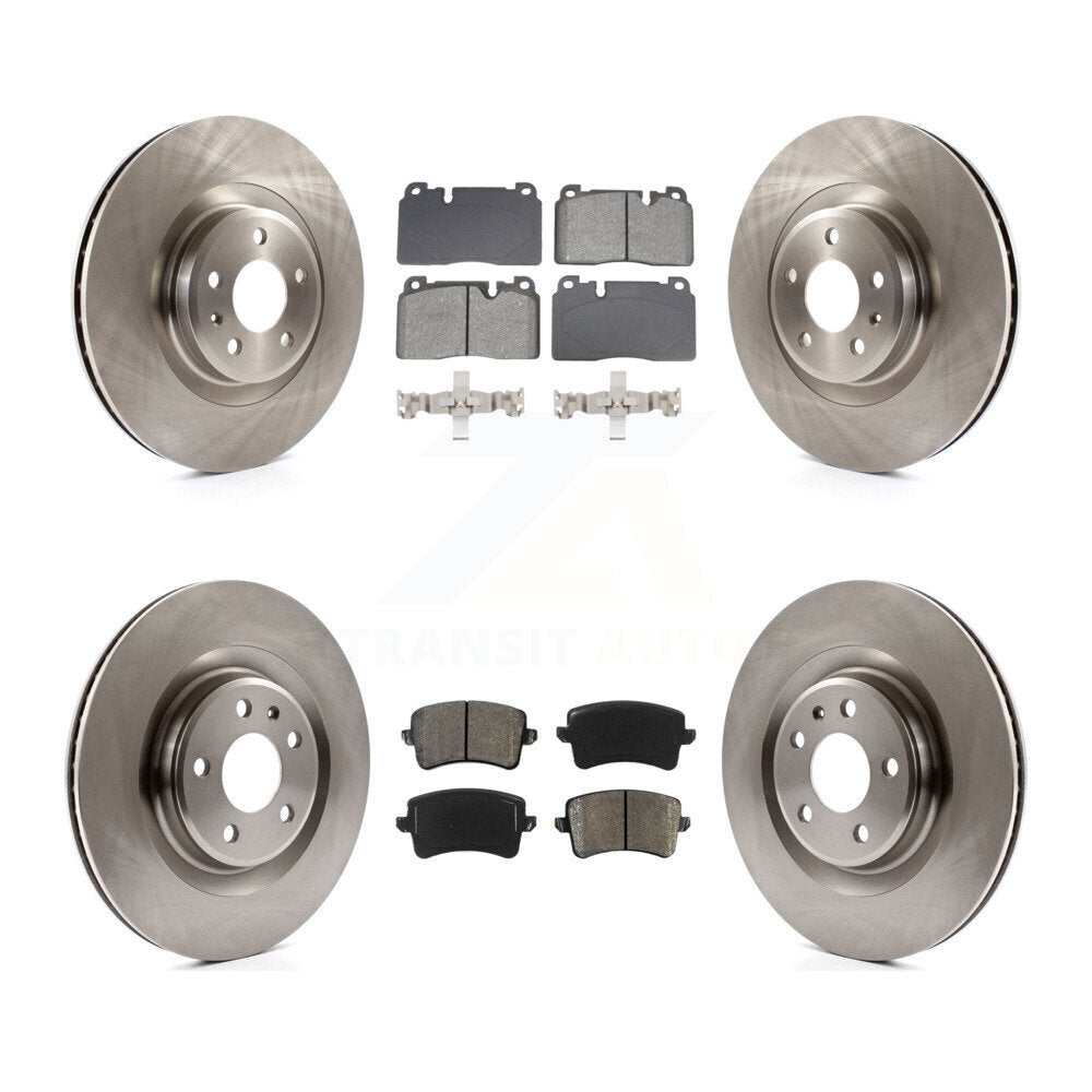 Kit de disques de frein à disque avant et arrière et plaquettes semi-métalliques pour Audi Q5 K8S-103907