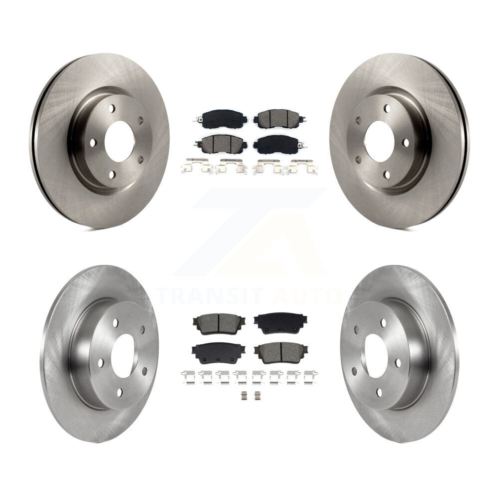Kit de disques de frein à disque avant et arrière et plaquettes semi-métalliques pour Nissan Altima