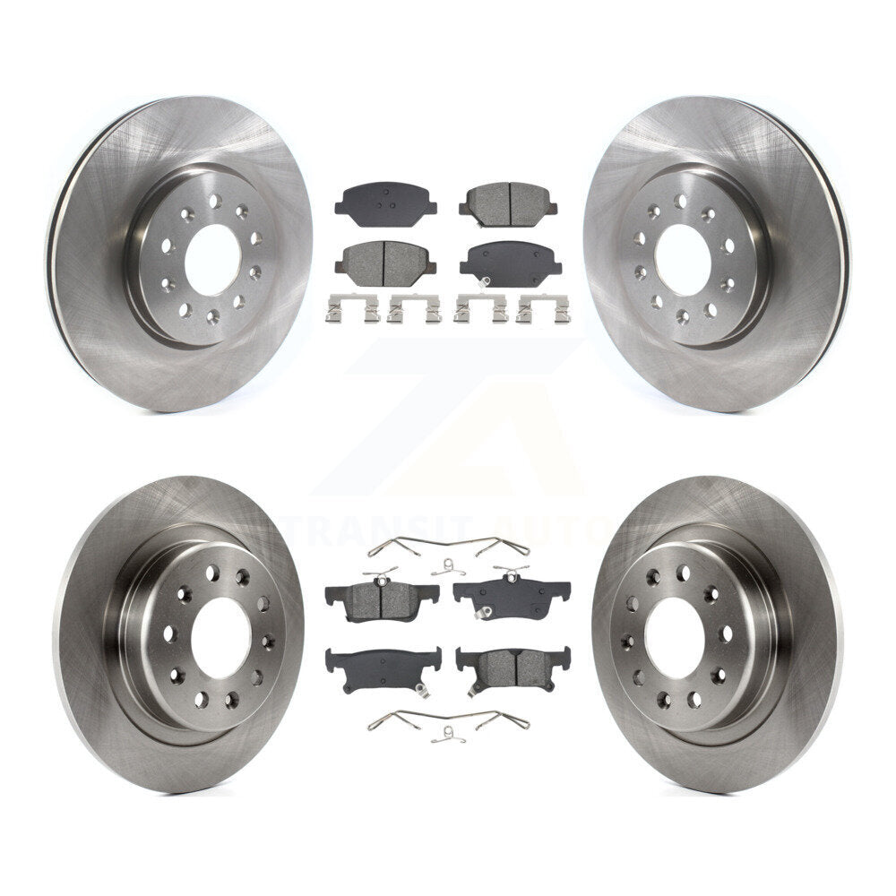 Kit de rotors de frein à disque avant et arrière et plaquettes semi-métalliques pour Buick Envision