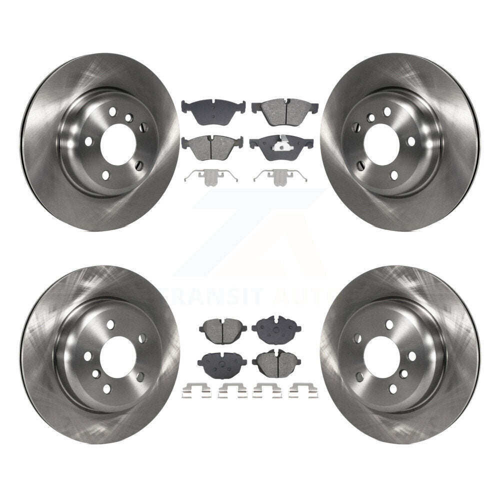 Kit de disques de frein à disque avant et arrière et plaquettes semi-métalliques pour BMW 528i xDrive
