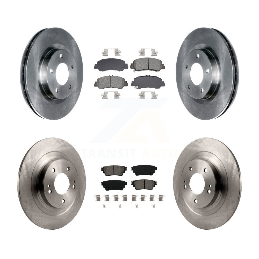 Kit de rotor de frein à disque avant et arrière et plaquettes semi-métalliques pour Mitsubishi Eclipse Cros