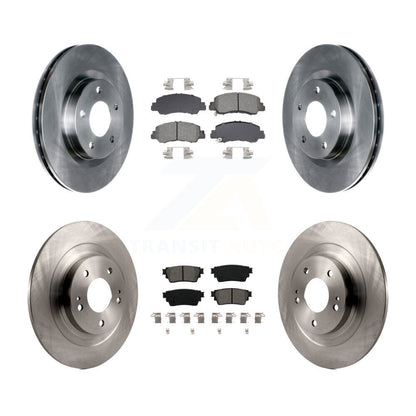 Kit de rotor de frein à disque avant et arrière et plaquettes semi-métalliques pour Mitsubishi Eclipse Cros