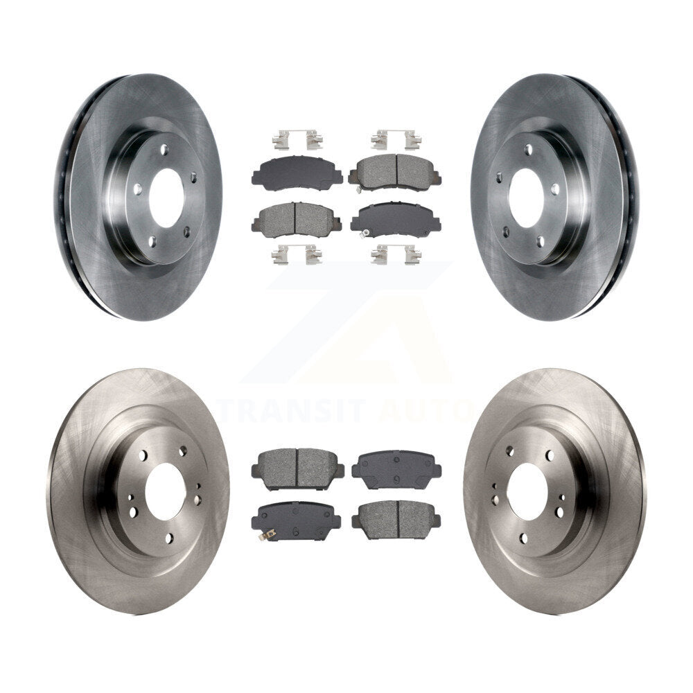 Kit de rotor de frein à disque avant et arrière et plaquettes semi-métalliques pour Mitsubishi Eclipse Cros