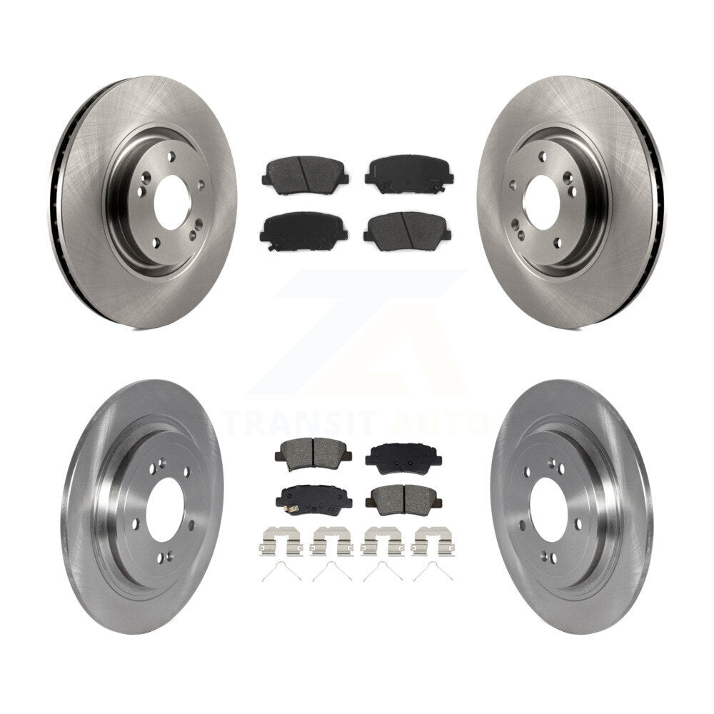 Kit de rotor de frein à disque avant et arrière et plaquettes semi-métalliques pour Hyundai Nex 2019 – 2020