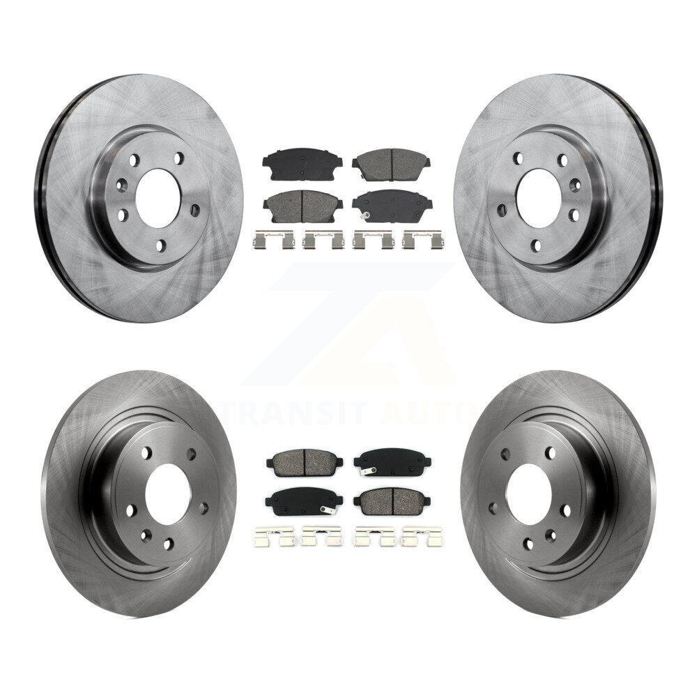 Rotors de frein avant et arrière et Kit de plaquettes semi-métalliques pour Chevrolet Cruze Buick Veran