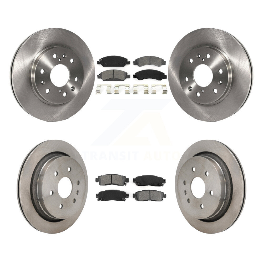 Kit de rotors de frein à disque avant et arrière et plaquettes semi-métalliques pour Cadillac XTS