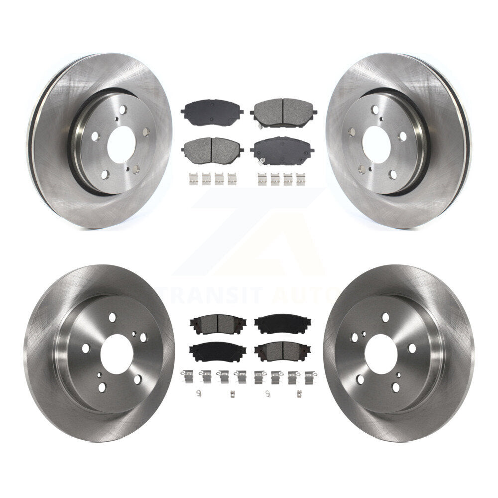 Kit de disques de frein à disque avant et arrière et plaquettes semi-métalliques pour Toyota C-HR 2018