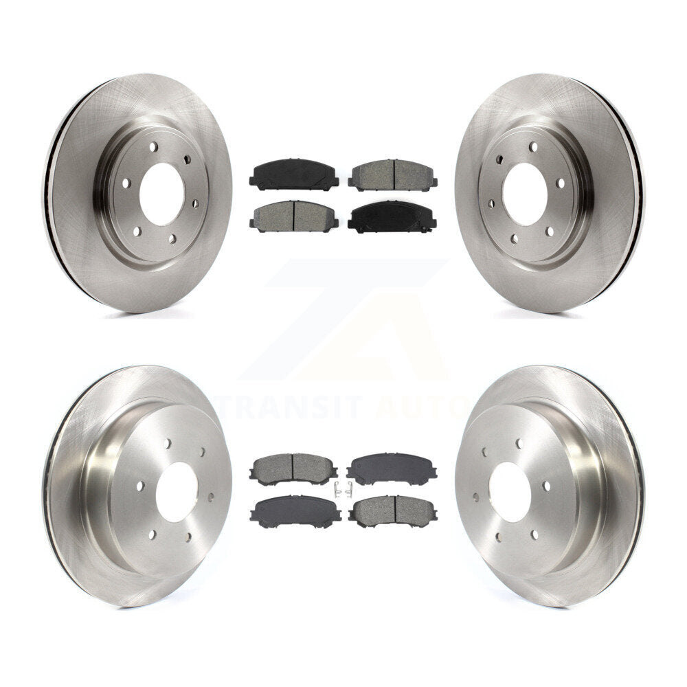 Kit de rotor de frein à disque avant et arrière et plaquettes semi-métalliques pour Nissan TITA 2017 – 2023