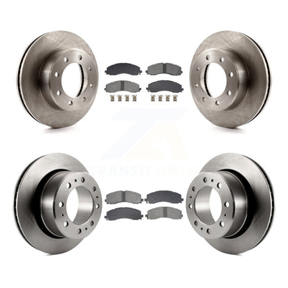 Kit de rotors de frein à disque avant et arrière et plaquettes semi-métalliques pour Ram 2500 3500