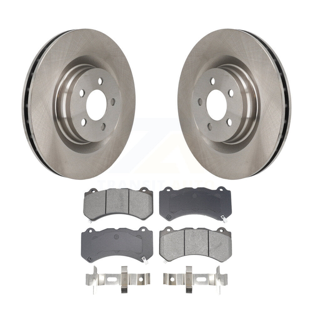 Kit de rotors de frein à disque avant et plaquettes semi-métalliques pour chargeur Dodge Challenger