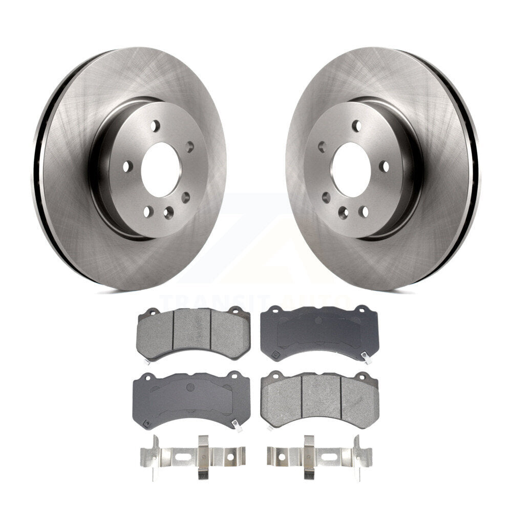 Kit de rotors de frein à disque avant et plaquettes semi-métalliques pour Cadillac ATS V K8S-10395
