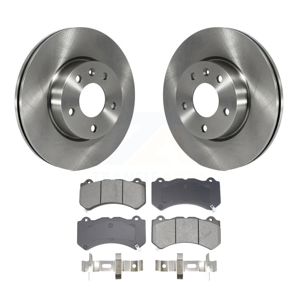 Kit de rotors de frein à disque avant et de plaquettes semi-métalliques pour Cadillac ATS V 2017