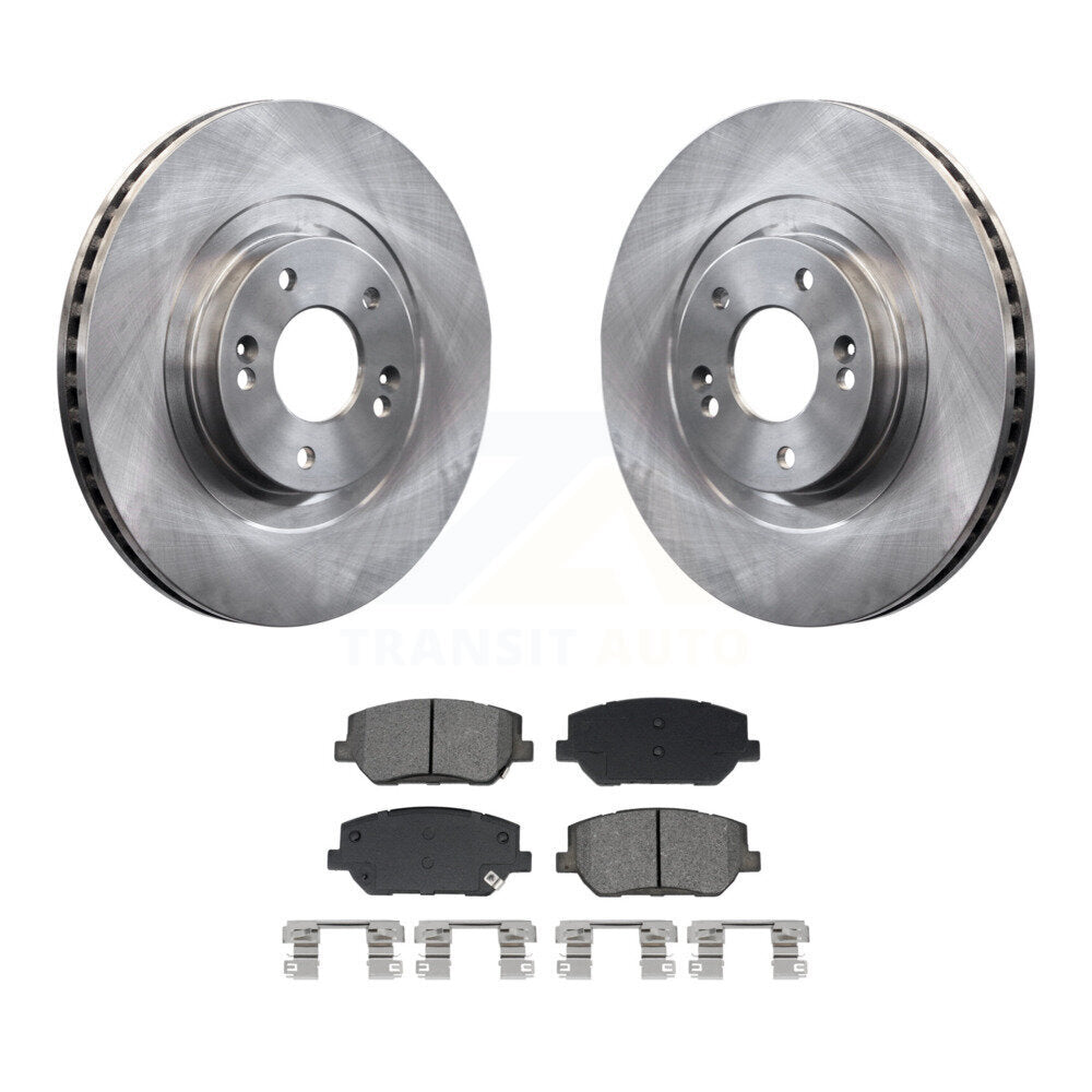 Rotors de frein à disque avant et kit de plaquettes semi-métalliques pour Hyundai Santa F 2019-2020