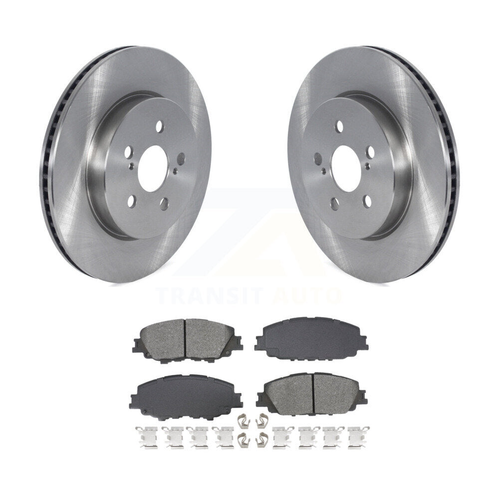 Rotors de frein à disque avant et Kit de plaquettes semi-métalliques pour Toyota Corolla Prius Prim